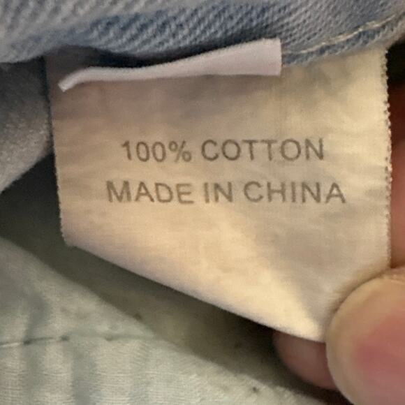 Princess Polly The Swall Denim Shorts Light Blue Size 6 - Picture 8 of 8